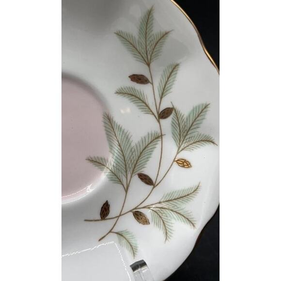 Royal Albert Braemar Bone China Tea Cup & Saucer Set of 6 Pink Gold Pinecone - Picture 11 of 16